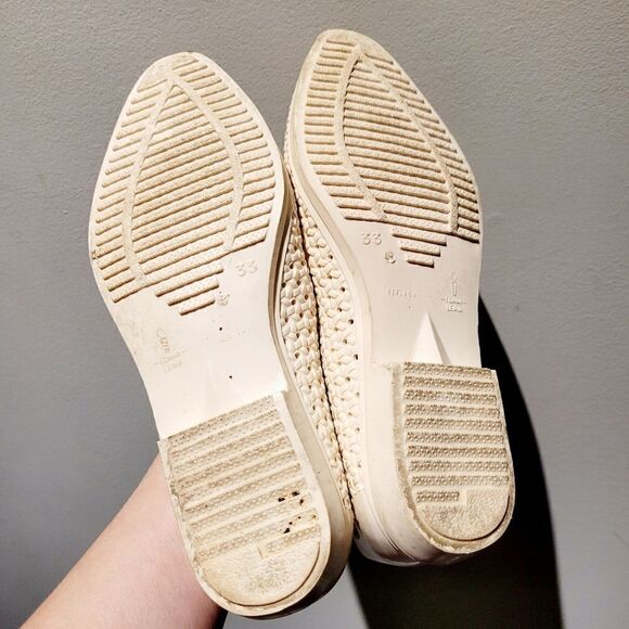 Vintage Y2K White Ribbon Pattern Shoes Size:5 US - Picture 5 of 6